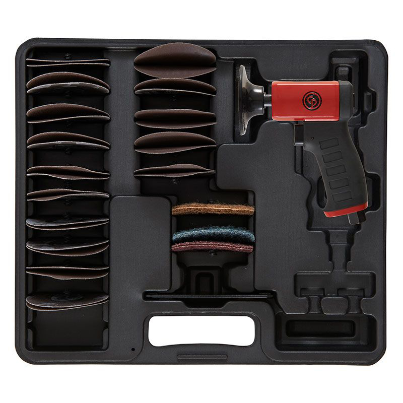 CP7202D Pneumatic Rotary Sander Kit 3"